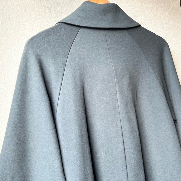 COMFY USA $155 Shawl Collar Draped Pleated Stretch Cuffed Jacket Top Green Sz XS - Picture 9 of 14